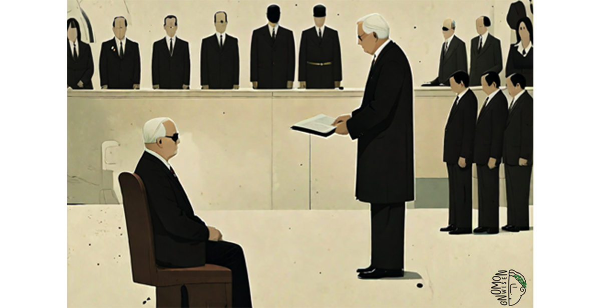 მოსამართლეთა ვეტინგი და მისი პროპაგანდისტული კარიკატურა