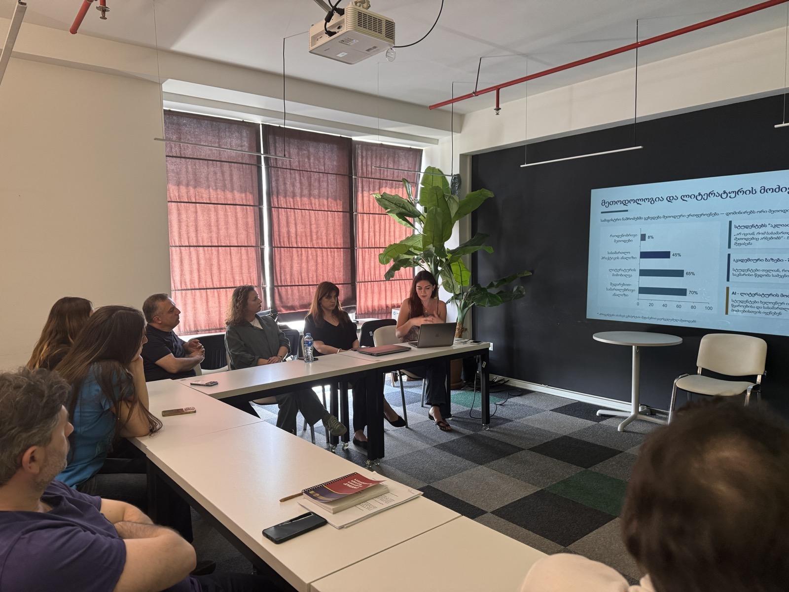Research Report Presentation: The Use of Research Methods and AI in the UG School of Law Master's Program